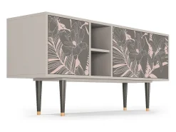 Móvel De Tv| Mueble de TV - 150х69х41 cm - T5 - Issabelline Flower, Areia Bege
