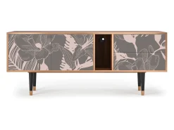 Mueble de TV - 170х69х48 cm - T1 - Issabelline Flower, Nogueira Castanho