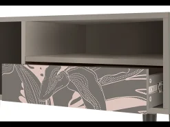 Mueble de TV - 115х59х48 cm - T3 - Issabelline Flower, Areia^ Móvel De Tv