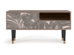 Clearance Mueble de TV - 115х59х48 cm - T3 - Issabelline Flower, Latte Bege