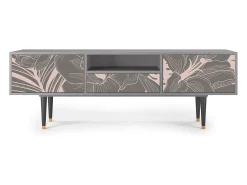 Discount Mueble de TV - 170х59х41 cm - T6 - Issabelline Flower, Cinza Cinzento