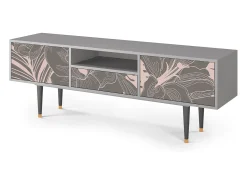 Discount Mueble de TV - 170х59х41 cm - T6 - Issabelline Flower, Cinza Cinzento