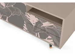 Mueble de TV - 125х56х41 cm - T7 - Issabelline Flower, Latte^ Móvel De Tv
