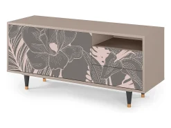 Mueble de TV - 125х56х41 cm - T7 - Issabelline Flower, Latte^ Móvel De Tv