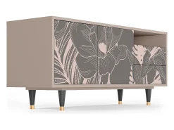Mueble de TV - 125х56х41 cm - T7 - Issabelline Flower, Latte^ Móvel De Tv