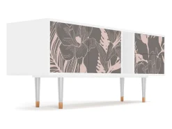 Mueble de TV - 170х69х48 cm - T1 - Issabelline Flower, Branco^ Móvel De Tv