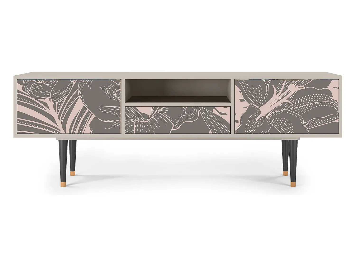 Mueble de TV - 170х59х41 cm - T6 - Issabelline Flower, Areia^ Móvel De Tv