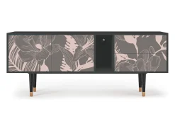 Best Mueble de TV - 170х69х48 cm - T1 - Issabelline Flower, Antracite Cinza antracite