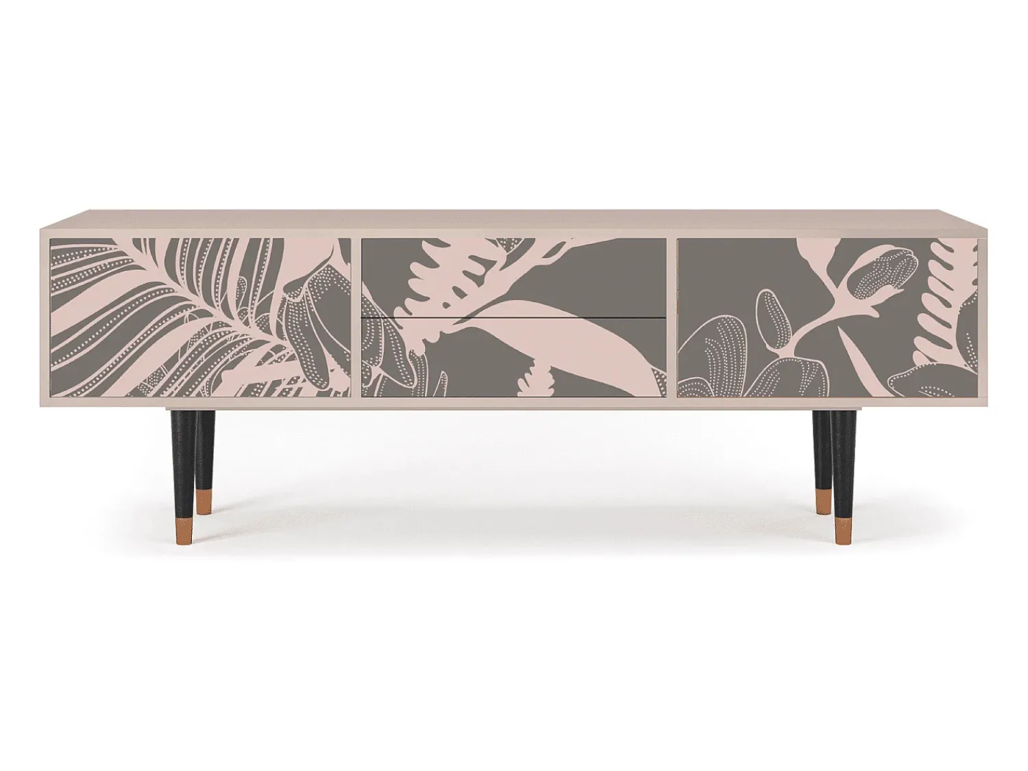 Móvel De Tv| Mueble de TV - 170х59х48 cm - T4 - Issabelline Flower, Latte Bege