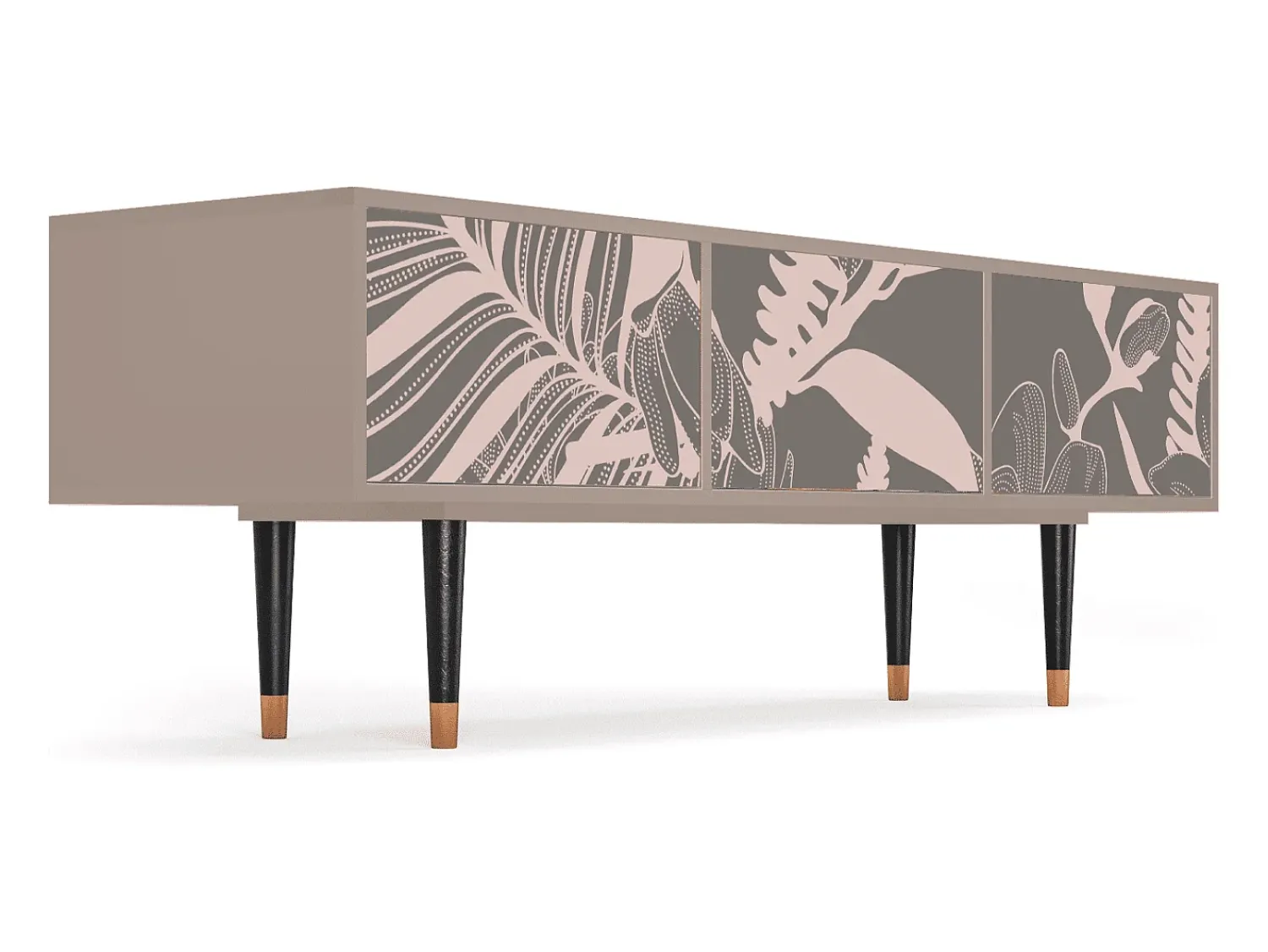 Móvel De Tv| Mueble de TV - 170х59х48 cm - T4 - Issabelline Flower, Latte Bege