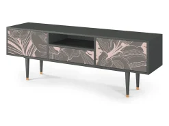 Mueble de TV - 170х59х41 cm - T6 - Issabelline Flower, Antracite Cinza antracite