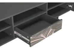 Mueble de TV - 170х59х41 cm - T6 - Issabelline Flower, Antracite Cinza antracite
