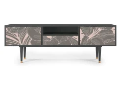 Mueble de TV - 170х59х41 cm - T6 - Issabelline Flower, Antracite Cinza antracite