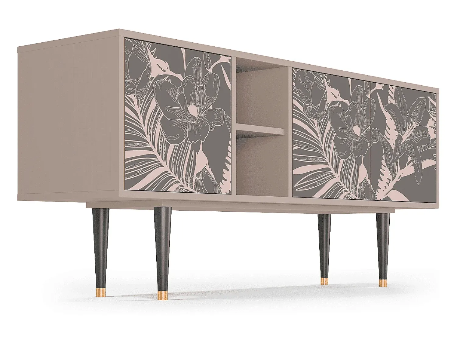 Sale Mueble de TV - 150х69х41 cm - T5 - Issabelline Flower, Latte Bege