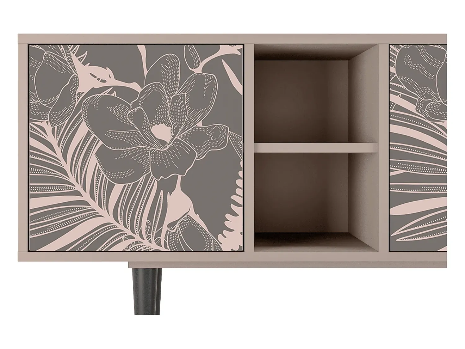 Sale Mueble de TV - 150х69х41 cm - T5 - Issabelline Flower, Latte Bege