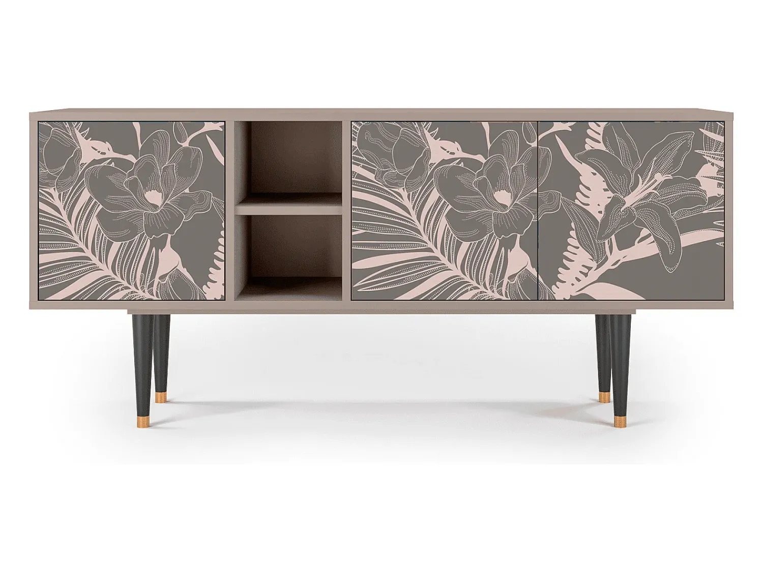 Sale Mueble de TV - 150х69х41 cm - T5 - Issabelline Flower, Latte Bege