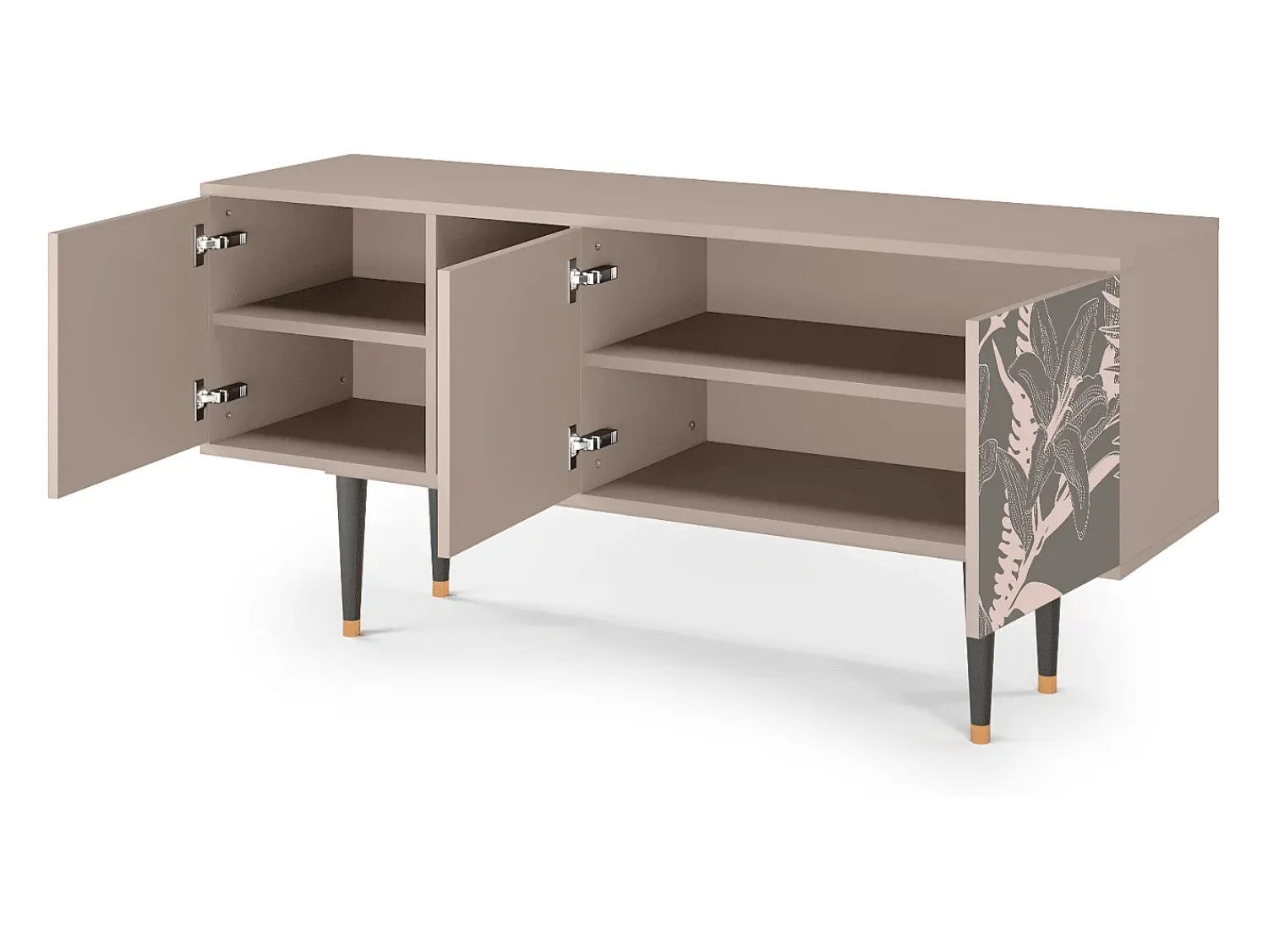 Sale Mueble de TV - 150х69х41 cm - T5 - Issabelline Flower, Latte Bege