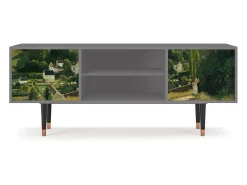 Móvel De Tv* Mueble de TV - 170х69х48 cm - T2 - Jalais Hill by Pissarro, Cinza Cinzento