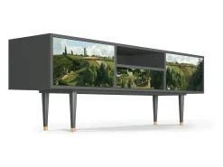 Móvel De Tv* Mueble de TV - 170х59х41 cm - T6 - Jalais Hill by Pissarro, Antracite Cinza antracite