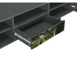 Móvel De Tv* Mueble de TV - 170х59х41 cm - T6 - Jalais Hill by Pissarro, Antracite Cinza antracite