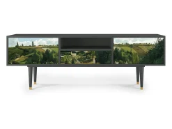 Móvel De Tv* Mueble de TV - 170х59х41 cm - T6 - Jalais Hill by Pissarro, Antracite Cinza antracite