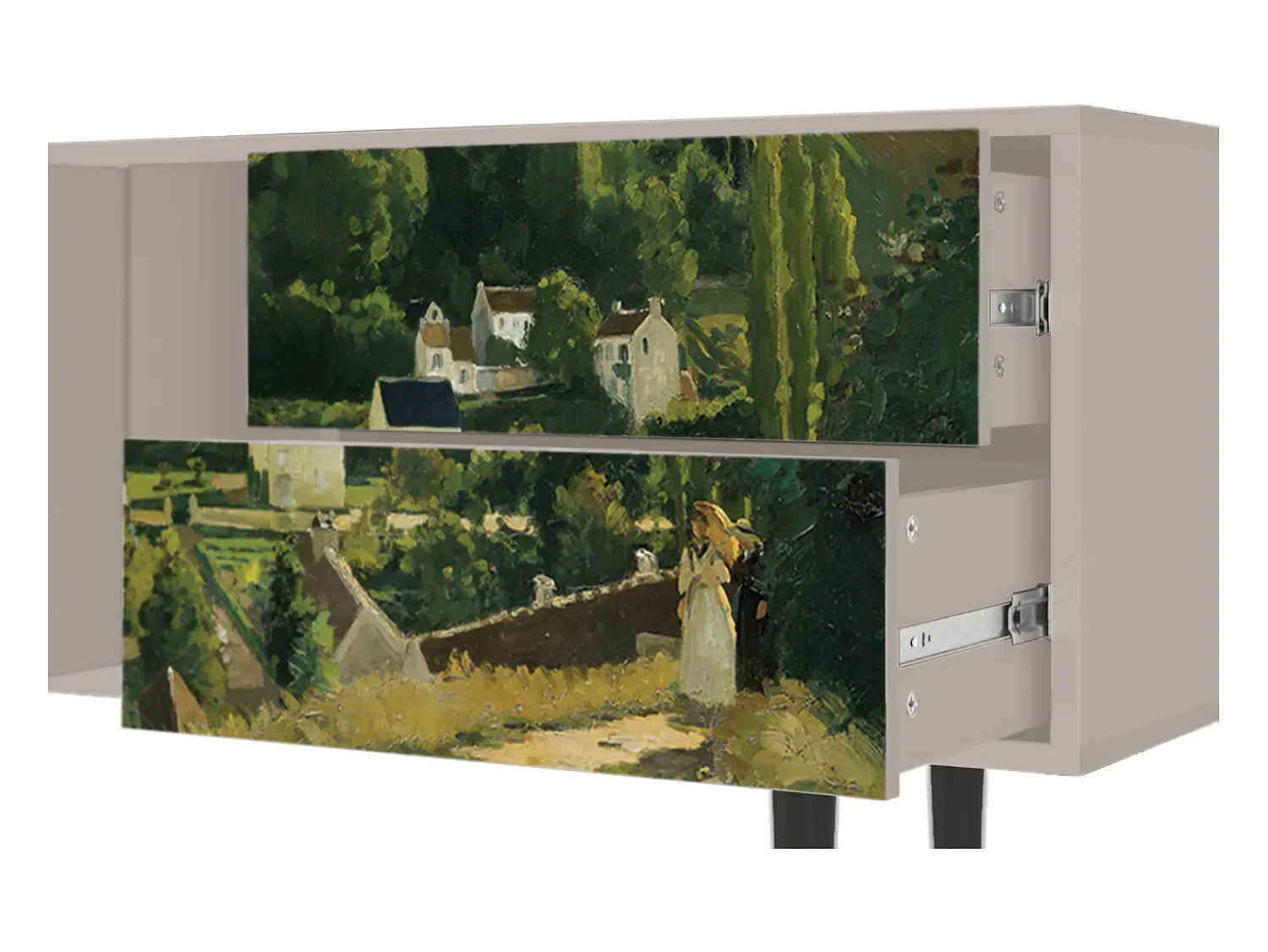 Móvel De Tv* Mueble de TV - 170х69х48 cm - T1 - Jalais Hill by Pissarro, Areia Bege