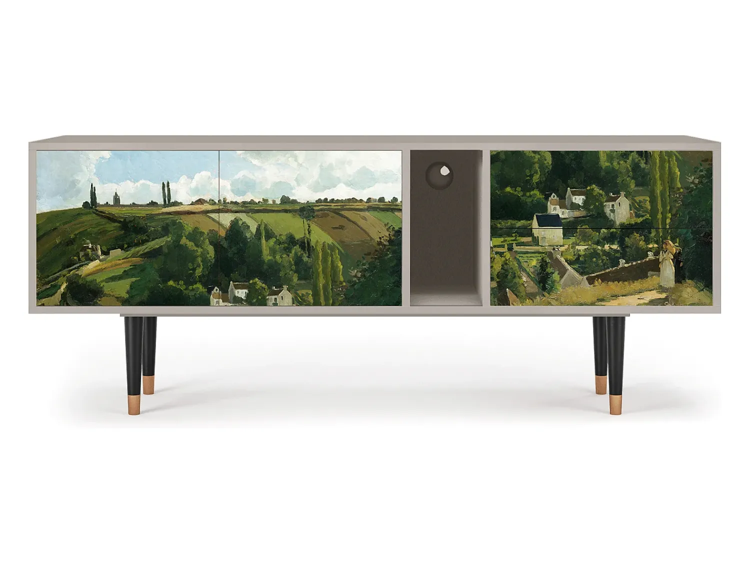 Móvel De Tv* Mueble de TV - 170х69х48 cm - T1 - Jalais Hill by Pissarro, Areia Bege