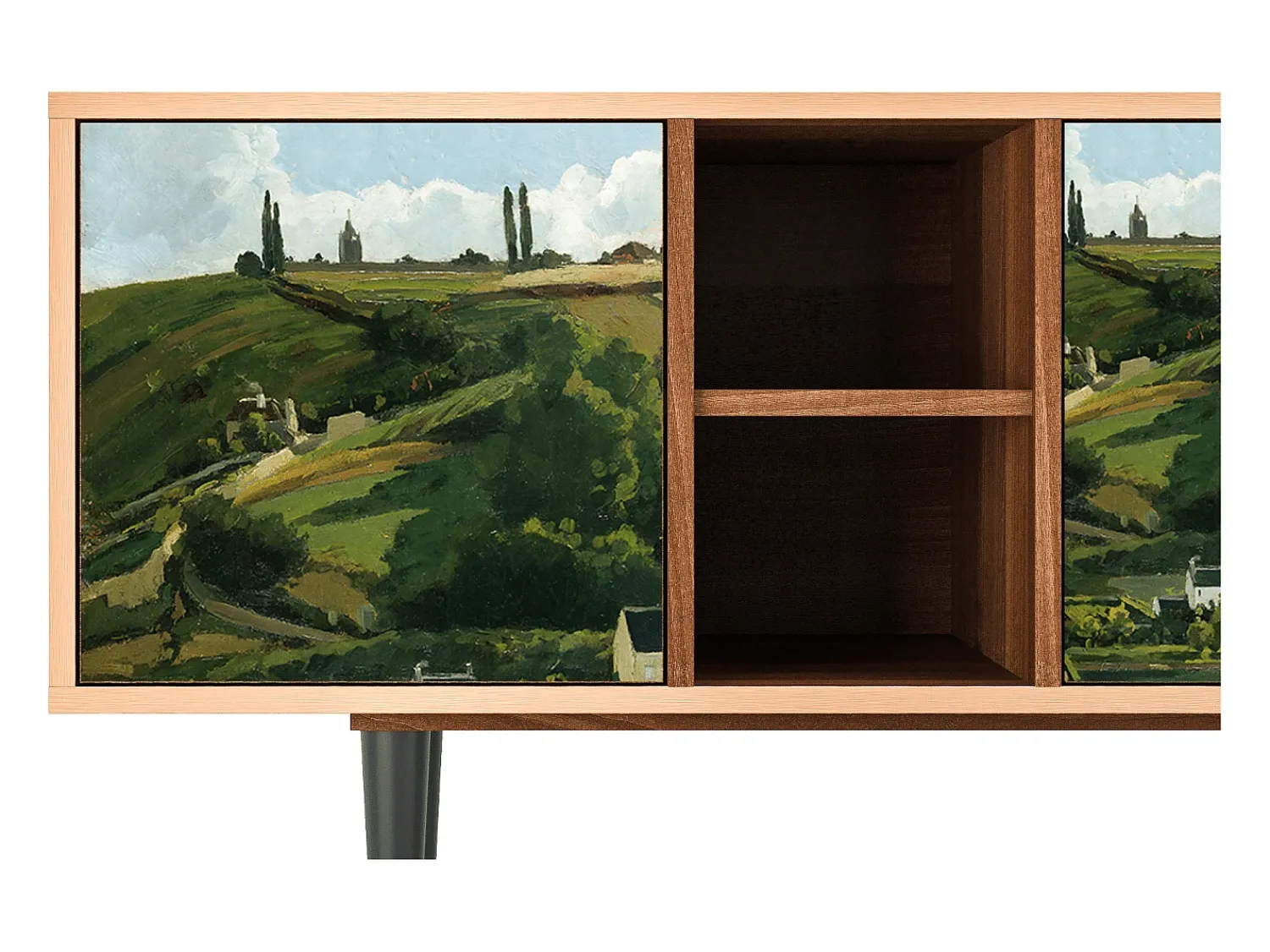 Móvel De Tv* Mueble de TV - 150х69х41 cm - T5 - Jalais Hill by Pissarro, Nogueira Castanho