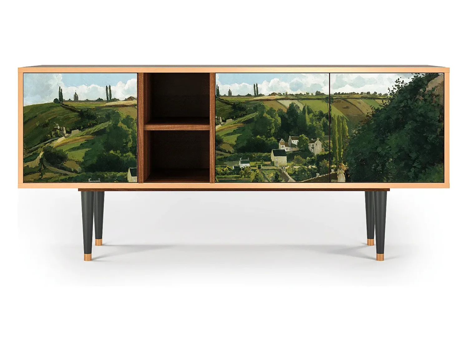 Móvel De Tv* Mueble de TV - 150х69х41 cm - T5 - Jalais Hill by Pissarro, Nogueira Castanho