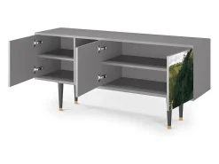 New Mueble de TV - 150х69х41 cm - T5 - Jalais Hill by Pissarro, Cinza Cinzento