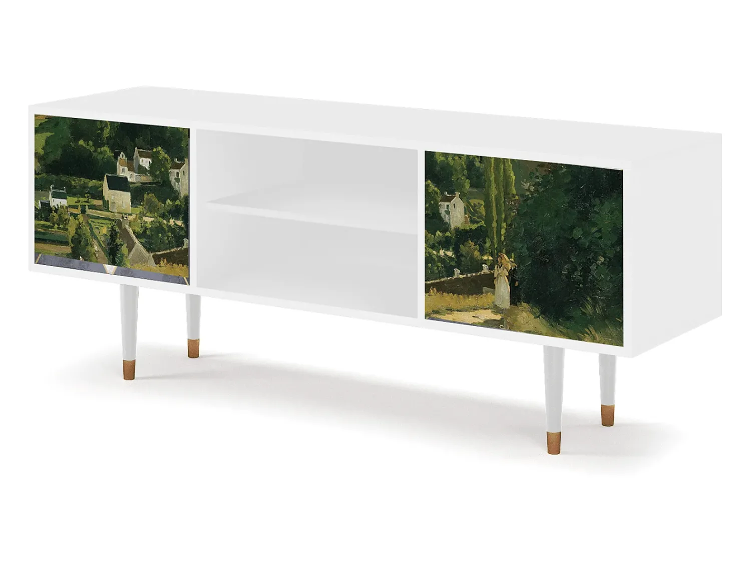 Mueble de TV - 170х69х48 cm - T2 - Jalais Hill by Pissarro, Branco^ Móvel De Tv