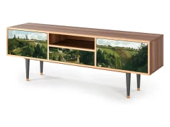Móvel De Tv* Mueble de TV - 170х59х41 cm - T6 - Jalais Hill by Pissarro, Nogueira Castanho