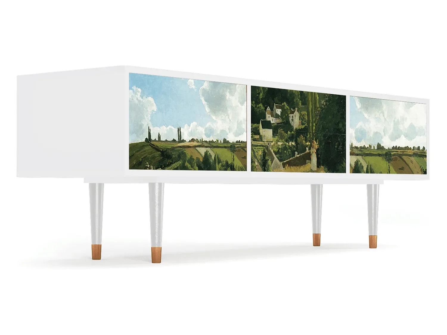 Online Mueble de TV - 170х59х48 cm - T4 - Jalais Hill by Pissarro, Branco Bege