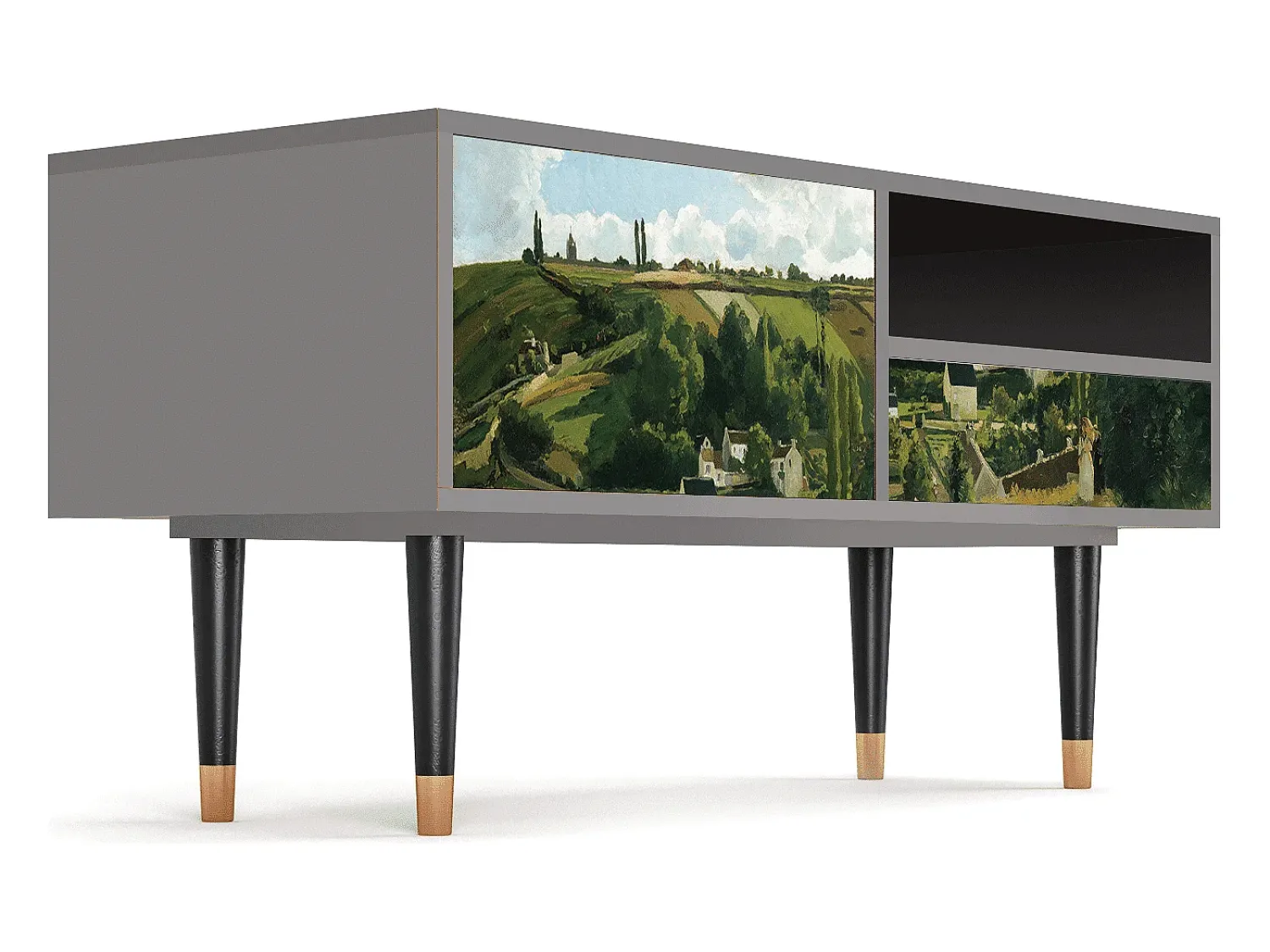 Online Mueble de TV - 115х59х48 cm - T3 - Jalais Hill by Pissarro, Cinza Cinzento