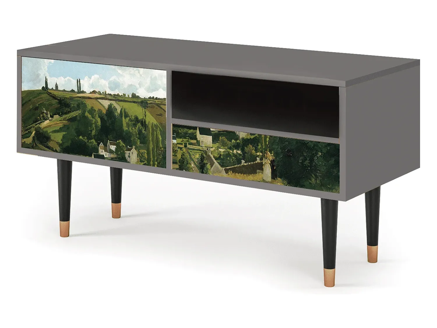 Online Mueble de TV - 115х59х48 cm - T3 - Jalais Hill by Pissarro, Cinza Cinzento
