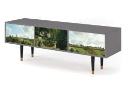 Mueble de TV - 170х59х48 cm - T4 - Jalais Hill by Pissarro, Cinza Cinzento