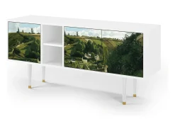 Móvel De Tv* Mueble de TV - 150х69х41 cm - T5 - Jalais Hill by Pissarro, Branco Bege