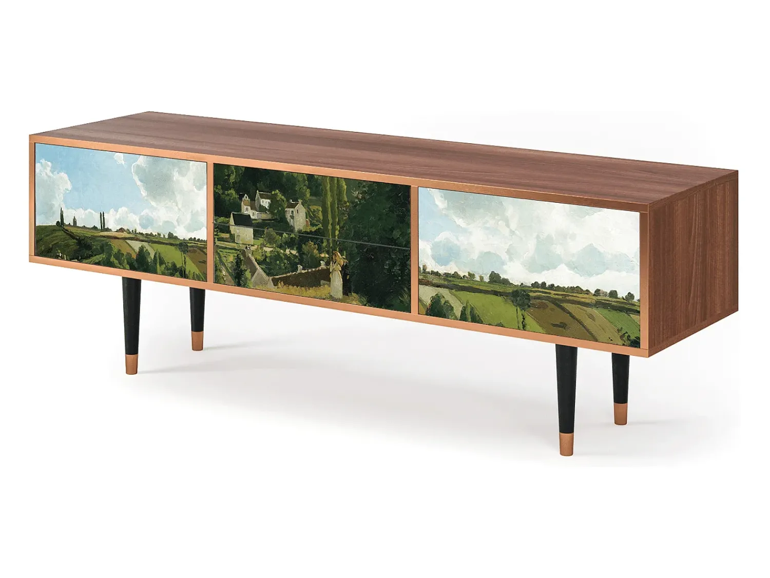 Móvel De Tv* Mueble de TV - 170х59х48 cm - T4 - Jalais Hill by Pissarro, Nogueira Castanho