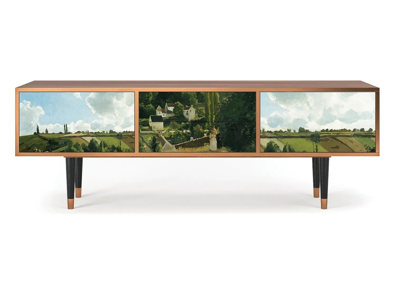 Móvel De Tv* Mueble de TV - 170х59х48 cm - T4 - Jalais Hill by Pissarro, Nogueira Castanho
