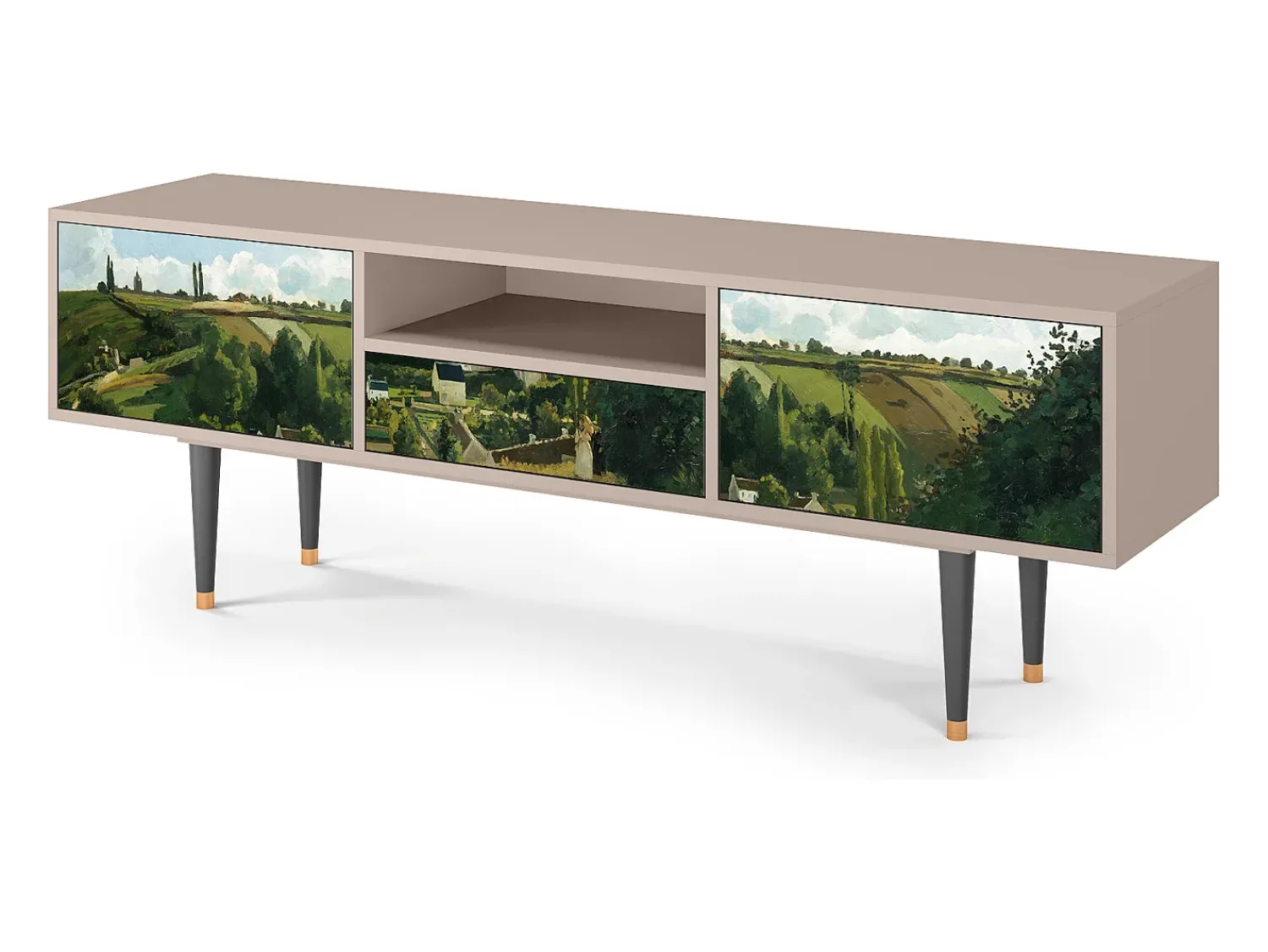 Móvel De Tv* Mueble de TV - 170х59х41 cm - T6 - Jalais Hill by Pissarro, Areia Bege