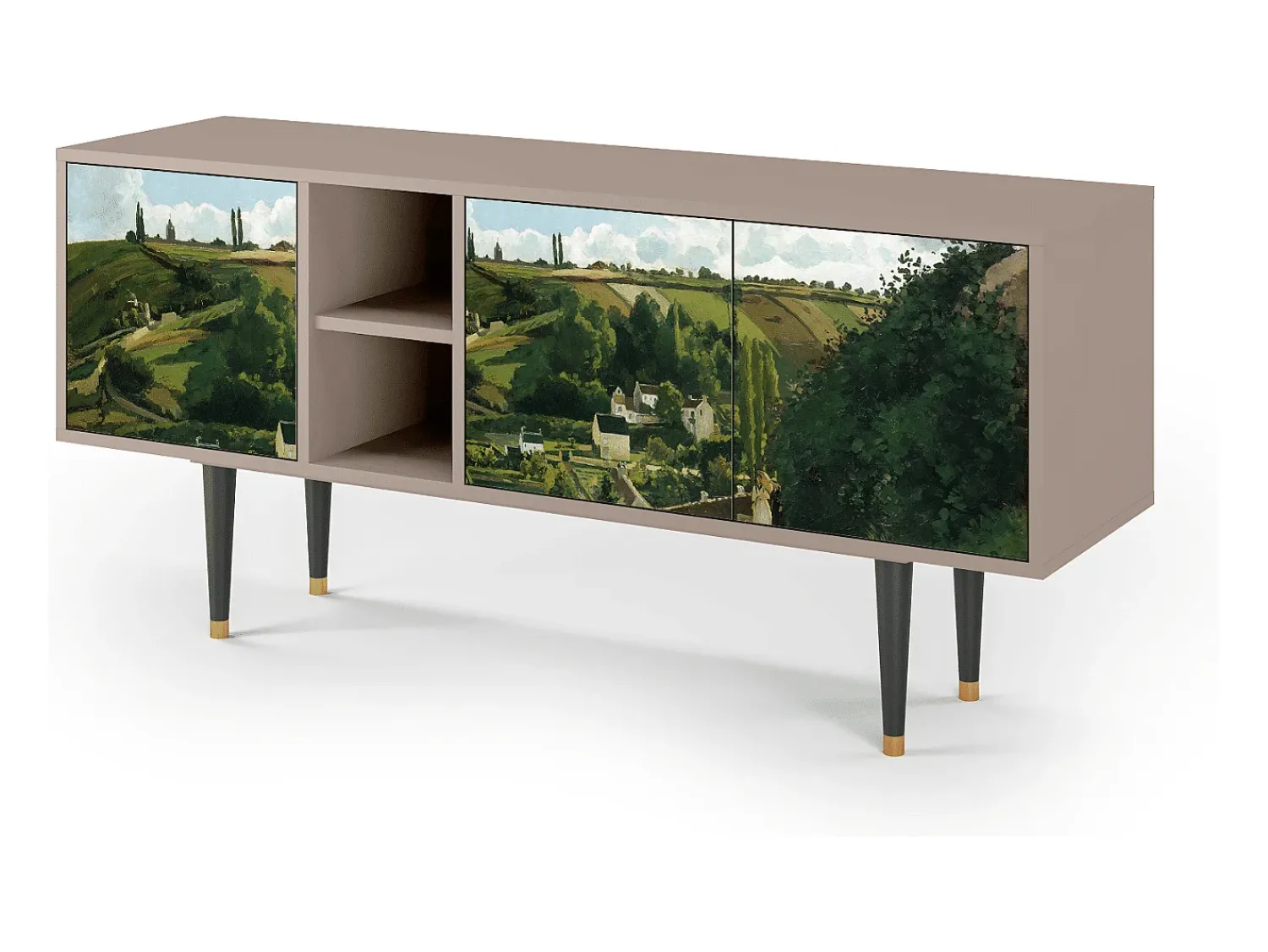Móvel De Tv* Mueble de TV - 150х69х41 cm - T5 - Jalais Hill by Pissarro, Latte Bege