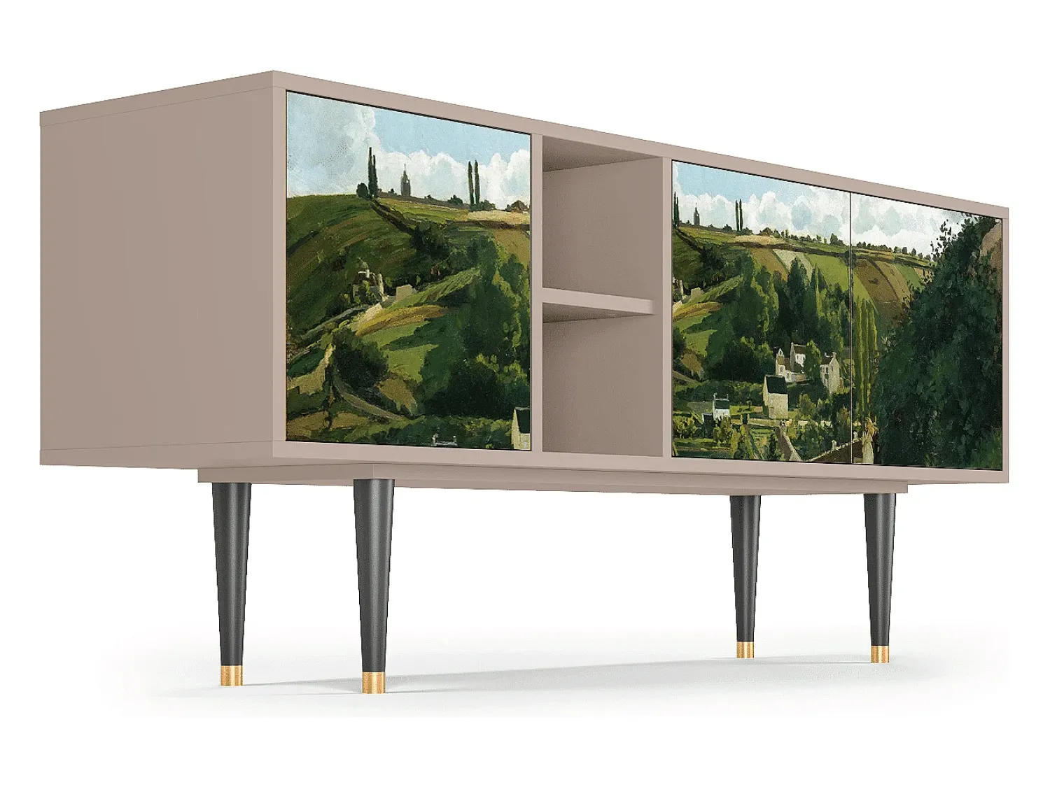 Móvel De Tv* Mueble de TV - 150х69х41 cm - T5 - Jalais Hill by Pissarro, Latte Bege
