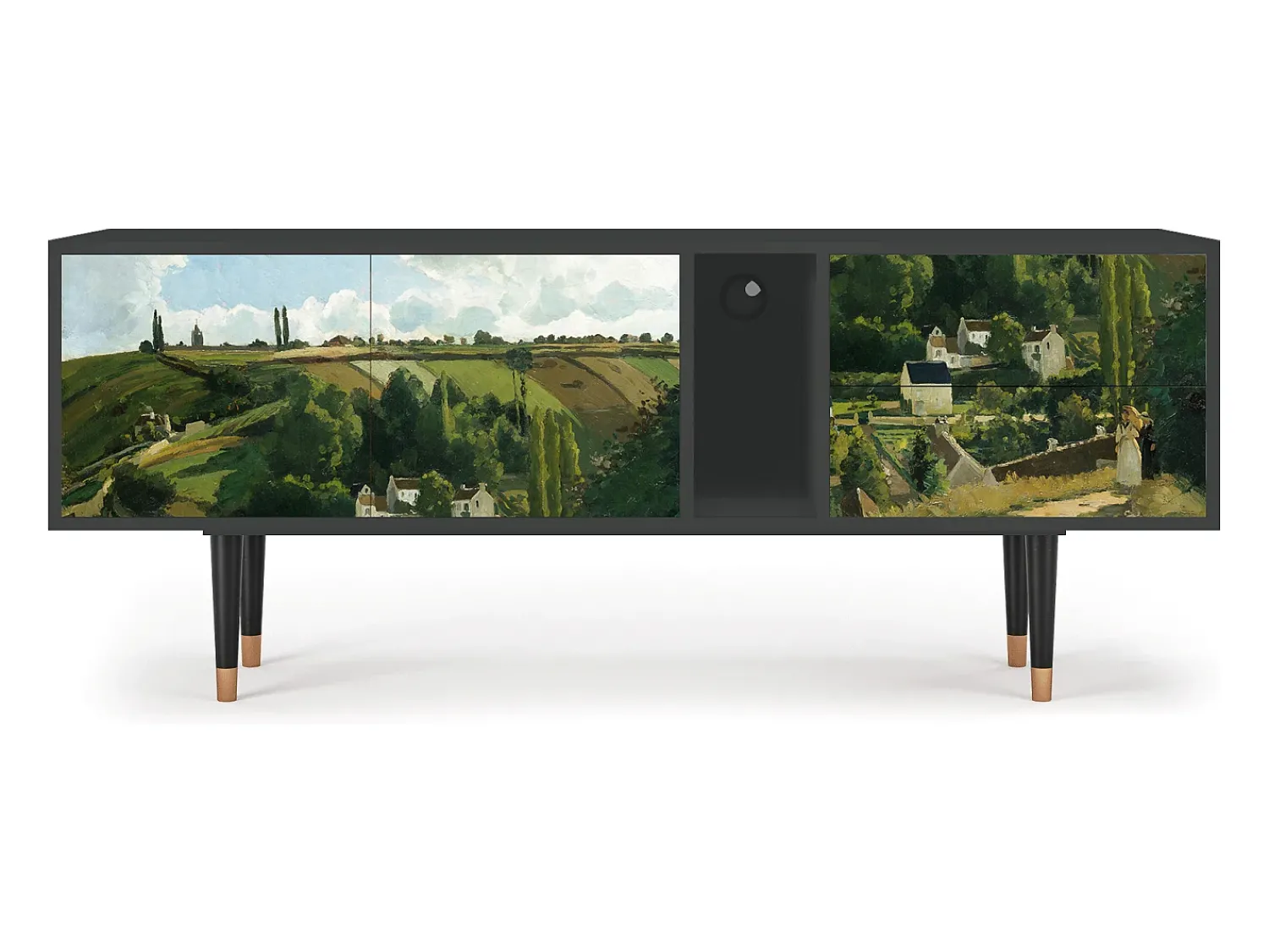 Mueble de TV - 170х69х48 cm - T1 - Jalais Hill by Pissarro, Antracite^ Móvel De Tv