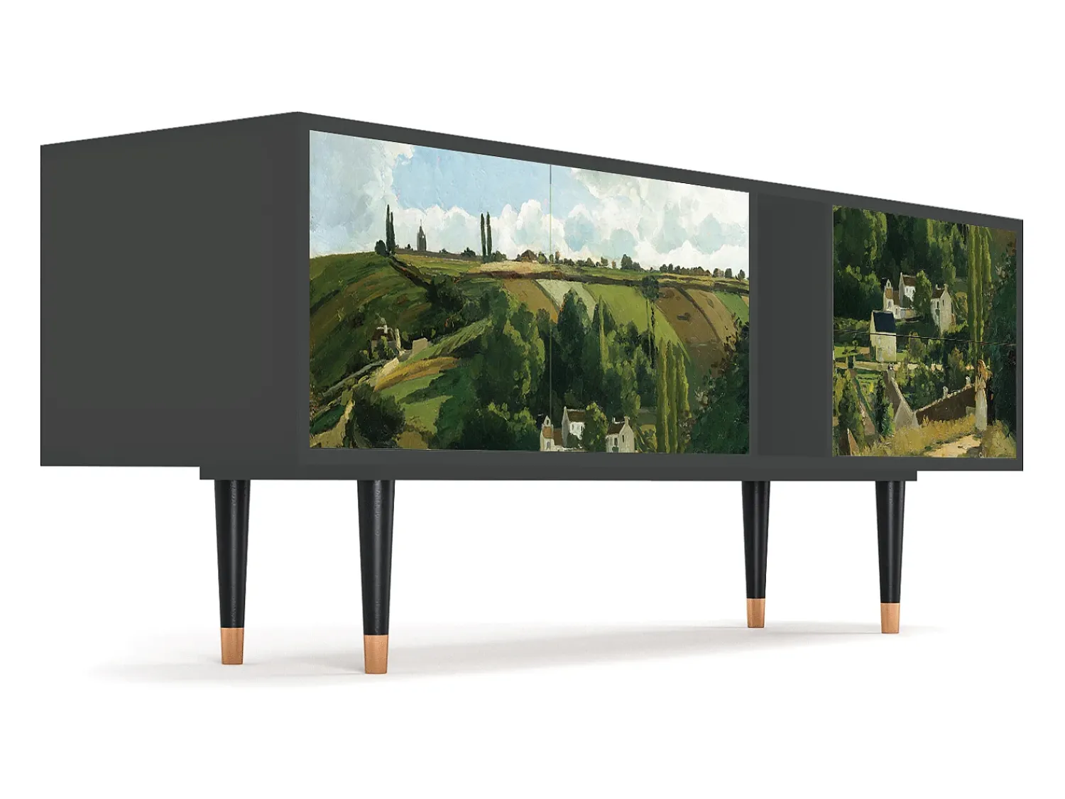 Mueble de TV - 170х69х48 cm - T1 - Jalais Hill by Pissarro, Antracite^ Móvel De Tv
