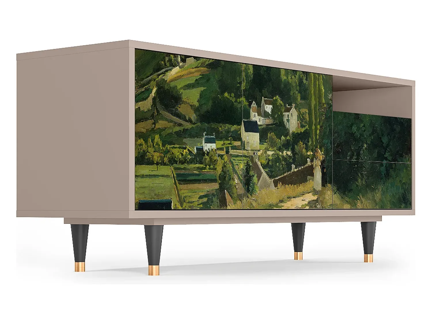 Móvel De Tv| Mueble de TV - 125х56х41 cm - T7 - Jalais Hill by Pissarro, Latte Bege