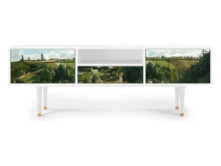 Móvel De Tv* Mueble de TV - 170х59х41 cm - T6 - Jalais Hill by Pissarro, Branco Bege
