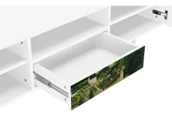 Móvel De Tv* Mueble de TV - 170х59х41 cm - T6 - Jalais Hill by Pissarro, Branco Bege