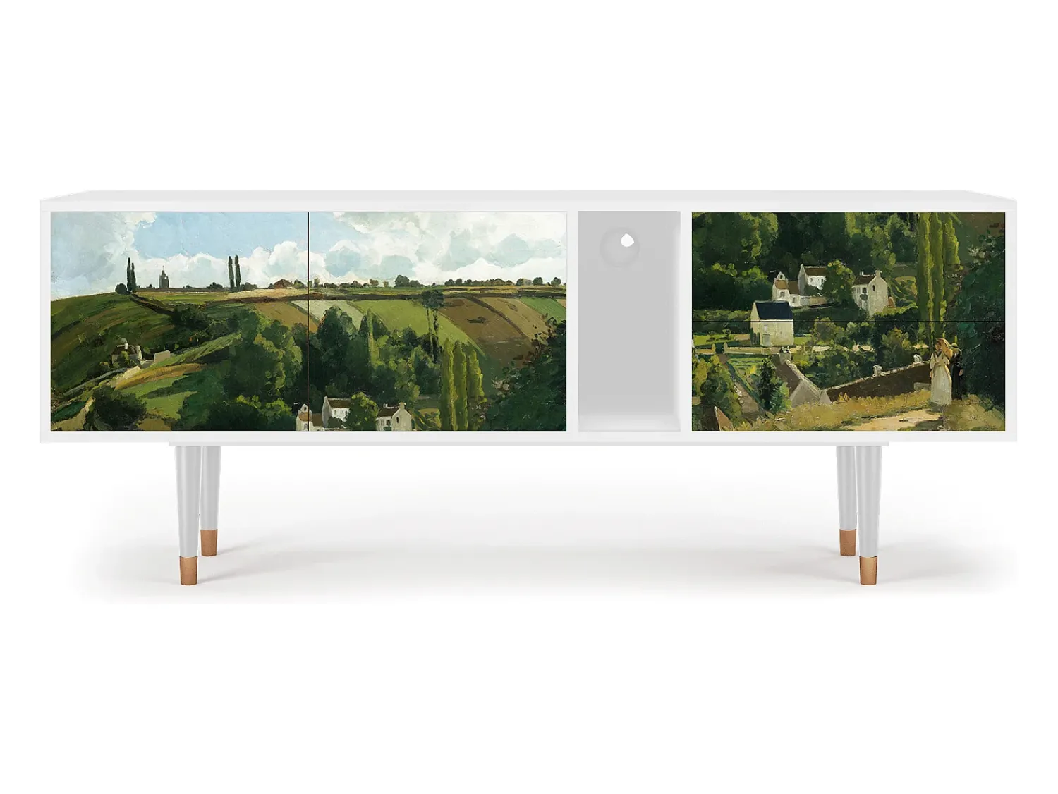 Hot Mueble de TV - 170х69х48 cm - T1 - Jalais Hill by Pissarro, Branco Bege