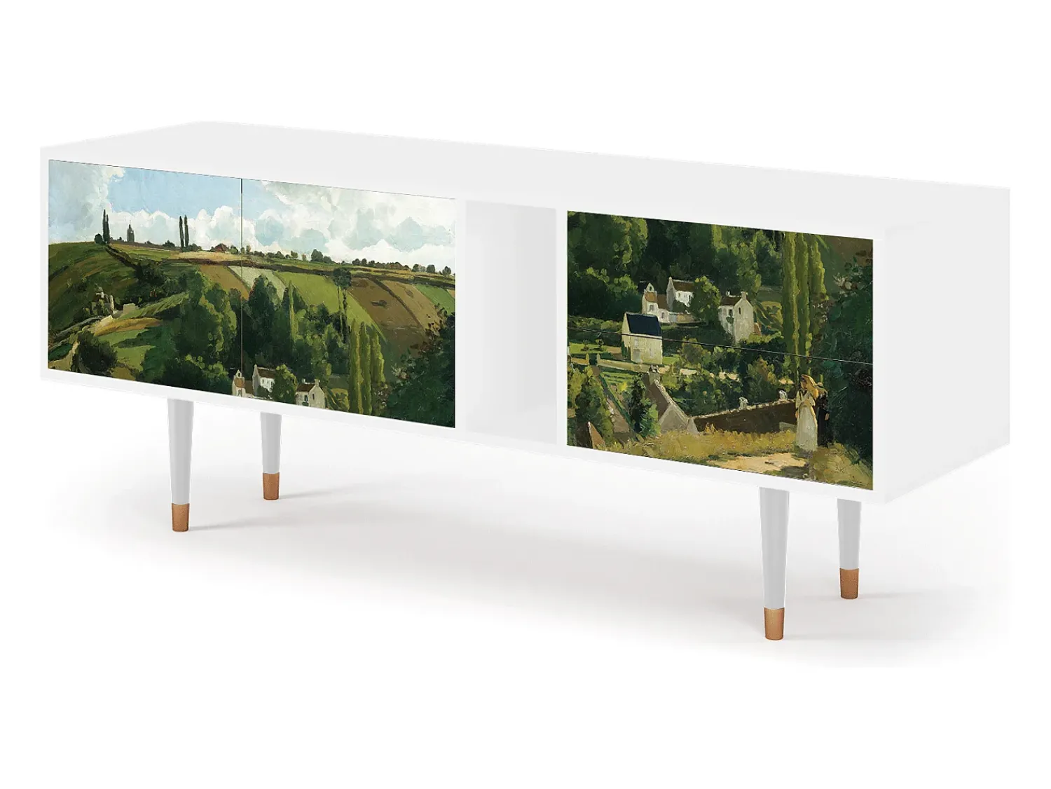 Hot Mueble de TV - 170х69х48 cm - T1 - Jalais Hill by Pissarro, Branco Bege
