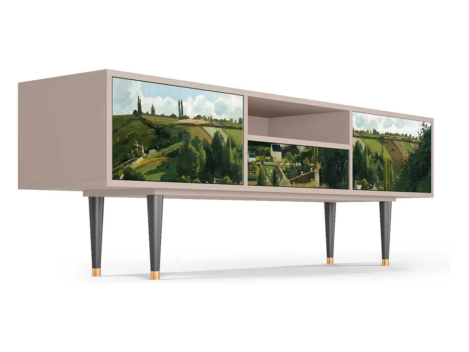 Móvel De Tv* Mueble de TV - 170х59х41 cm - T6 - Jalais Hill by Pissarro, Latte Bege